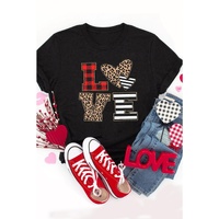 Azura Exchange Heart Print Graphic T-Shirt