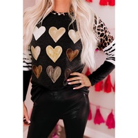 Azura Exchange Leopard Plaid Color Block Top