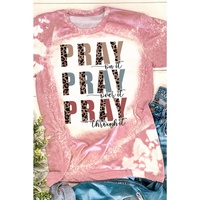 Azura Exchange Leopard Tie Dye Short Sleeve Graphic Tee