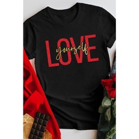 Azura Exchange Glitter Pattern Print Short Sleeve T-Shirt