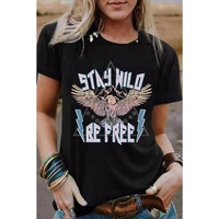 Azura Exchange Eagle Graphic Print Crew Neck T-Shirt