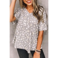 Azura Exchange Leopard Spots Print T Shirt