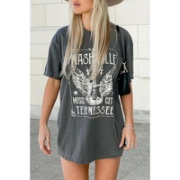 Azura Exchange Guitar Slogan Letter Graphic Print T-Shirt