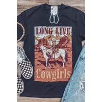 Azura Exchange LONG LIVE Cowgirls Graphic Print T-Shirt