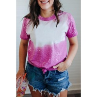 Azura Exchange Bleached Graphic Crew Neck T-Shirt