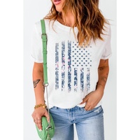 Azura Exchange American Flag Pint Short Sleeve Tee