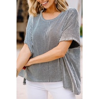 Azura Exchange Relaxed Ribbed Knit Tee