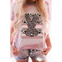 Azura Exchange Leopard Rabbit Tie Dye Graphic T-Shirt