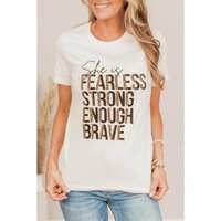 Azura Exchange FEARLESS STRONG ENOUGH BRAVE Graphic Tee