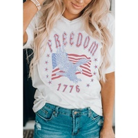 Azura Exchange Eagle Flag Print 1776 Graphic Tee
