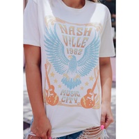 Azura Exchange Nashville 1982 Eagle Graphic Print T-Shirt