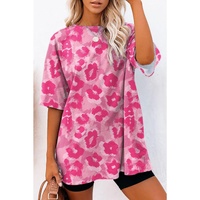 Azura Exchange Leopard Print Oversized T-Shirt