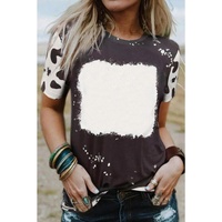 Azura Exchange Tie Dye Bleached Crew Neck T-Shirt