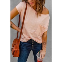 Azura Exchange Pocketed Tee with Side Slits