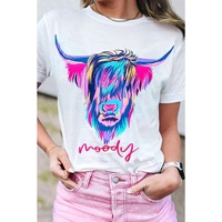 Azura Exchange Highland Heifer Moody Graphic T-shirt