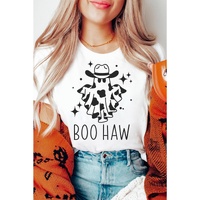 Azura Exchange BOO HAW Graphic Crew Neck Tee