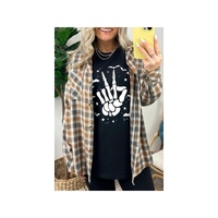 Azura Exchange Halloween Bat &amp; Skeleton Hand Graphic Tee