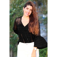 Azura Exchange Crochet Blouse