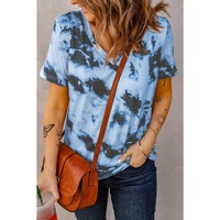 Azura Exchange V Neck Tie-dye T-shirt