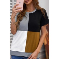 Azura Exchange Luxury Colorblock T-Shirt with Slits.