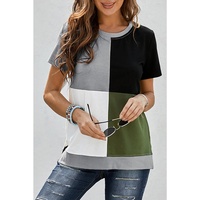 Azura Exchange Colorblock T-shirt with Slits