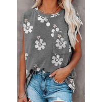 Azura Exchange Cap Sleeve T-Shirt with Pocket