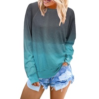 Azura Exchange Crewneck Ombre Long Sleeve Sweatshirt