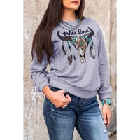 Azura Exchange Wild Soul Western Graphic Print Sweatshirt