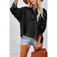 Azura Exchange Button Trim Hoodie