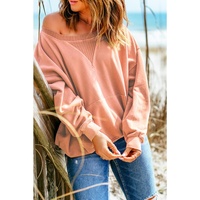 Azura Exchange Kangaroo Pocket Drop Shoulder Sweatshirt