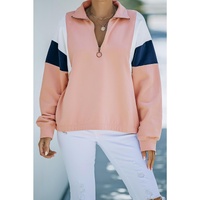 Azura Exchange Patch Bicep Quarter Zip Sweatshirt