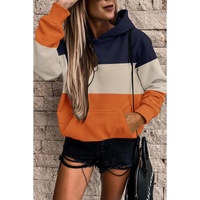 Azura Exchange Color Block Hoodie with Kangaroo Pocket