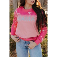 Azura Exchange Mama Rhinestone Letter Graphic Tie Dye Pullover