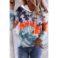 Azura Exchange Tie Dye Drawstring Hoodie with Kangaroo Pocket