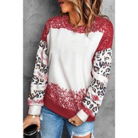 Azura Exchange Leopard Print Sweatshirt with Tie Dye Design