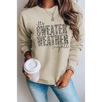 Azura Exchange Leopard Print Pullover Sweatshirt