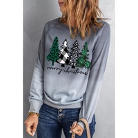 Azura Exchange Merry Christmas Tree Graphic Sweatshirt