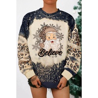 Azura Exchange Santa Clause Bleach Print Graphic Sweatshirt