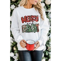Azura Exchange Christmas Graphic Print Pullover Sweatshirt