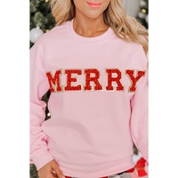 Azura Exchange MERRY Graphic Pullover Sweatshirt