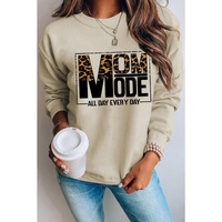 Azura Exchange Leopard Print Long Sleeve Sweatshirt