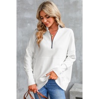 Azura Exchange Oversized Quarter-Zip Pullover Sweatshirt