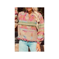 Azura Exchange Printed Kangaroo Pocket Zipped Hoodie