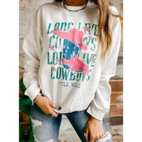 Azura Exchange LONG LIVE COWBOY WILD WEST Sweatshirt
