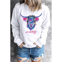 Azura Exchange Highland Heifer Moody Graphic Sweatshirt
