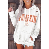 Azura Exchange Pumpkin Spice Distressed Hoodie