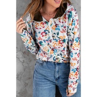 Azura Exchange Zipper Collar Hoodie with Kangaroo Pocket