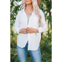 Azura Exchange Textured Pocketed Shirt