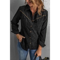 Azura Exchange Buttoned Corduroy Shirt with Pockets