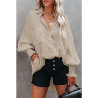 Azura Exchange Billowy Sleeves Pocketed Shirt